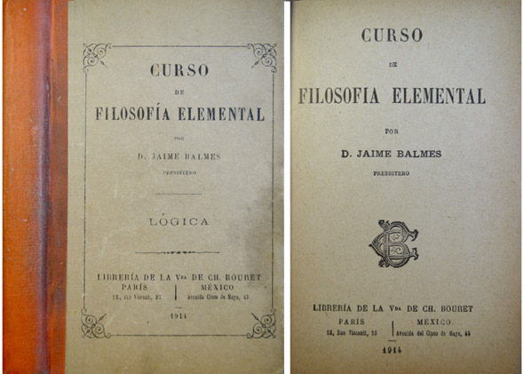 Curso de Filosofía Elemental: Lógica.