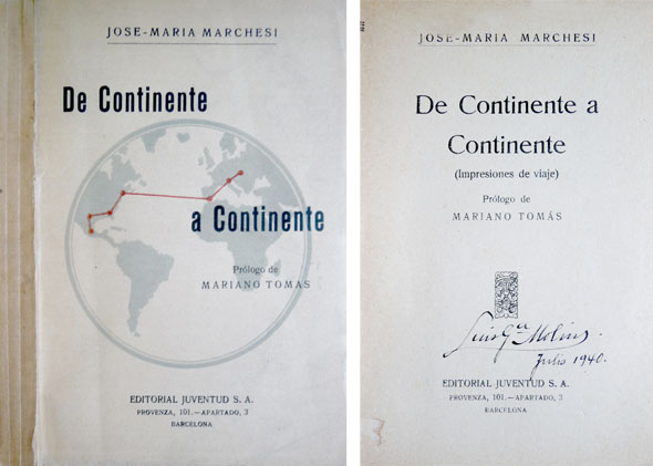De Continente a Continente. Impresiones de viaje. Prólogo de Mariano …