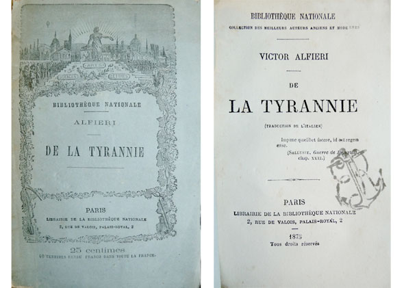 De la Tyrannie. Traduction de Merget. Préface de N.D. (Nestor …