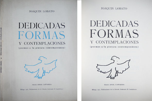 Dedicadas formas y contemplaciones. Poemas a la pintura contemporánea.