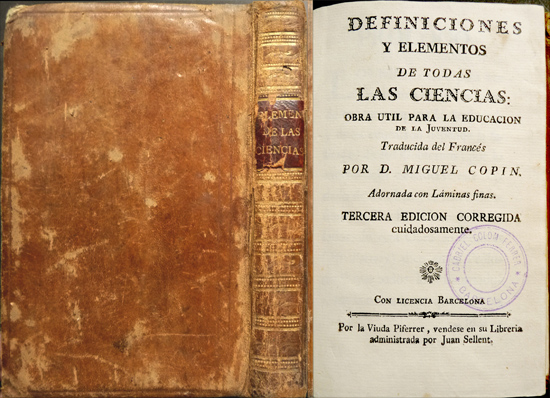 Definiciones y Elementos de todas las Ciencias. Obra útil para …