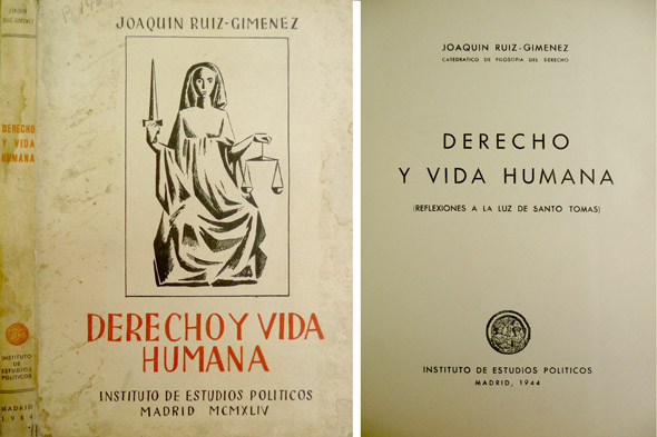 Derecho y Vida Humana. Reflexiones a la luz de Santo …