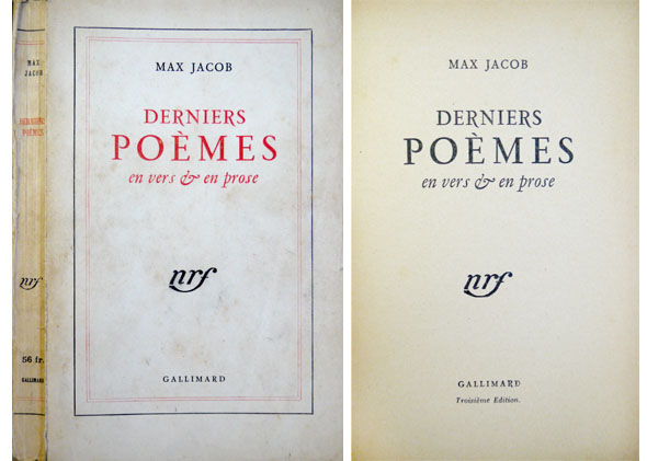 Derniers Poèmes, en vers et en prose.
