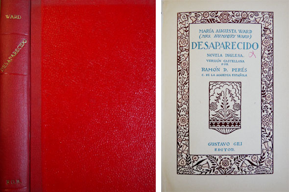 Desaparecido. Novela inglesa. Versión castellana por Ramón Domingo Perés.
