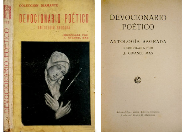Devocionario Poético. Antología Sagrada recopilada por .