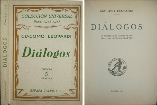 Diálogos. Traducción por Alvaro Martín.