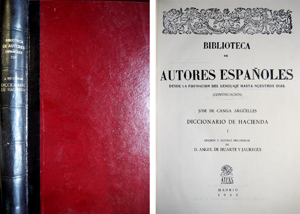 Diccionario de Hacienda. Tomo I: Abogados - Curtidos. Edición y …