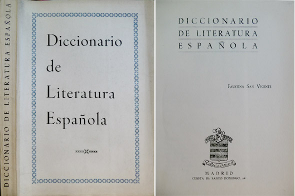 Diccionario de Literatura Española.