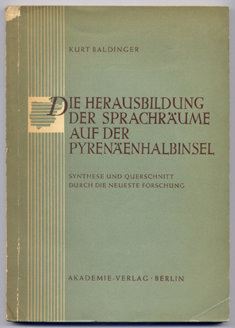 Die Herausbildung der Sprachräume auf der Pyrenäenhalbinsel. Querschnitt durch die …