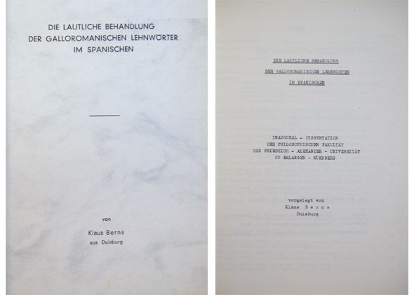 Die lautliche Behandlung der Galloromanischen Lehnwörter im Spanischen. Inaugural-Dissertation der …