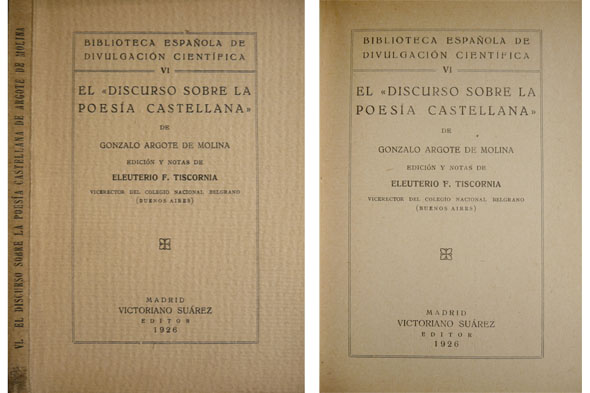 Discurso sobre la Poesía Castellana. Edición y notas de Eleuterio …