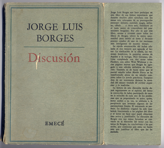 Discusión. [Ensayos y Crítica Literaria. 1932]. Edición al cuidado de …