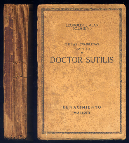 Doctor Sutilis. Cuentos. (Obras Completas, III).