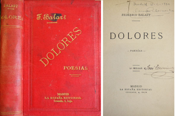 Dolores. Poesías.