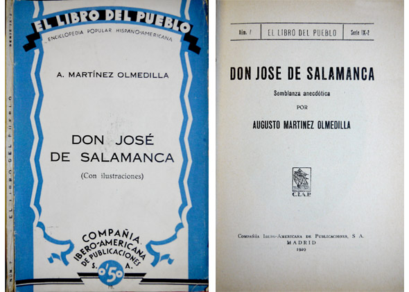 Don José de Salamanca. Semblanza anecdótica.