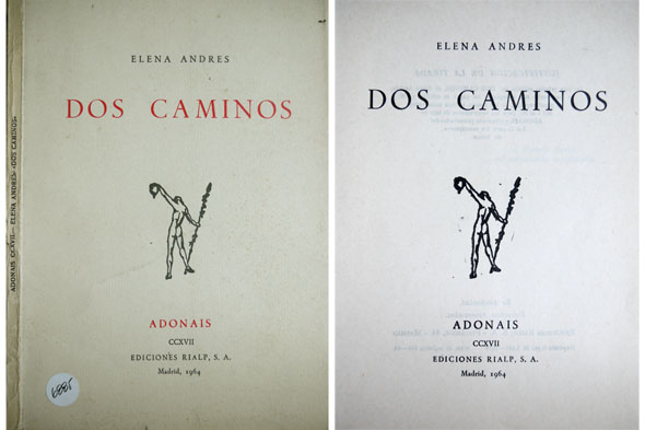 Dos caminos. Poemas.