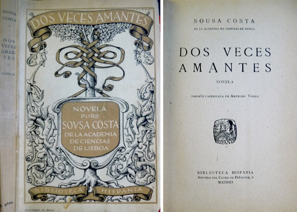 Dos veces amantes. Novela. Versión castellana y prólogo de Arthuro …