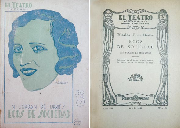 Ecos de sociedad. Casi comedia en tres actos.