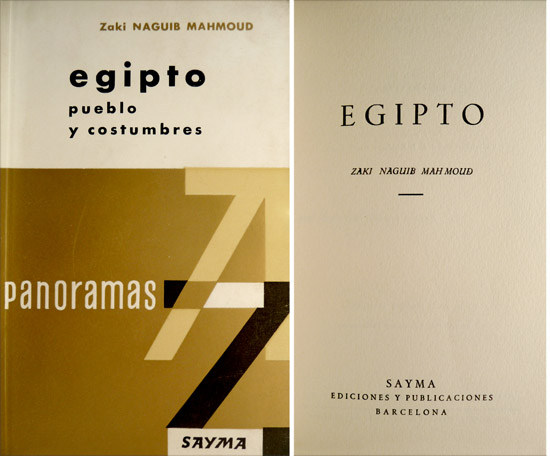 Egipto. Pueblos y costumbres.Traducción de Ricardo Clara.