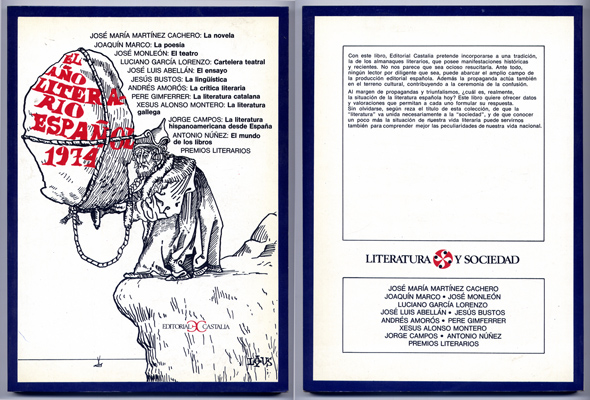 El año literario español 1974. (Textos de Joaquín Marco, José …