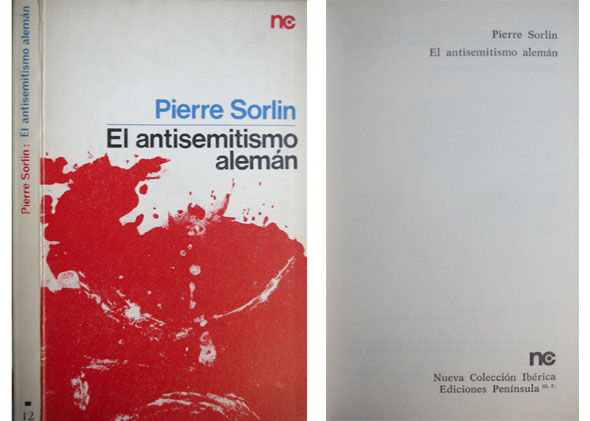 El antisemitismo alemán. Tradución de Pablo Bordonaba.