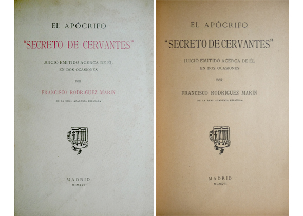 El apócrifo "Secreto de Cervantes". Juicio emitido acerca de él …