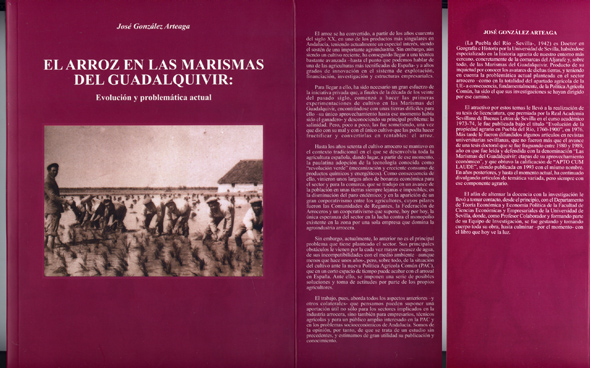 El Arroz en las Marismas del Guadalquivir. Evolución y problemática …