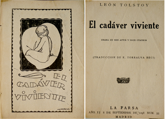 El cadaver viviente. Drama en seis actos. Traducción de E. …