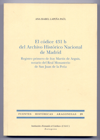 El Códice 431B del Archivo Histórico Nacional de Madrid. Registro …