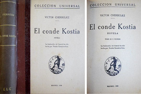 El conde Kostia. Traducción de Nicolás González-Ruiz.