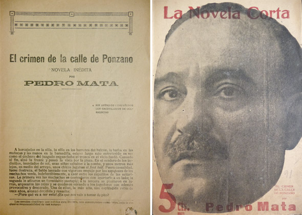 El crimen de la calle de Ponzano. Novela.