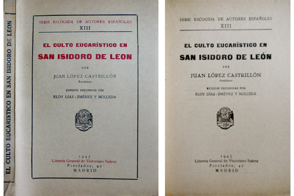 El Culto Eucarístico en San Isidoro de León. Estudio preliminar …