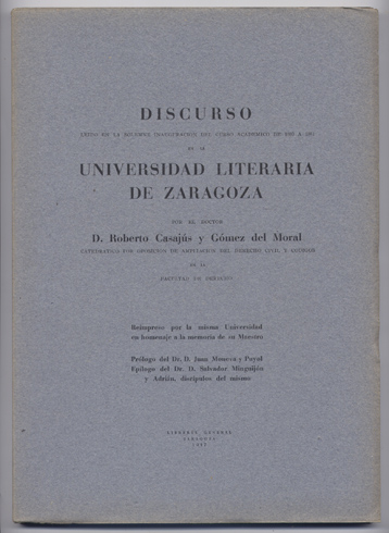 El Derecho de Familia en la Legislación Aragonesa [Discurso leído …