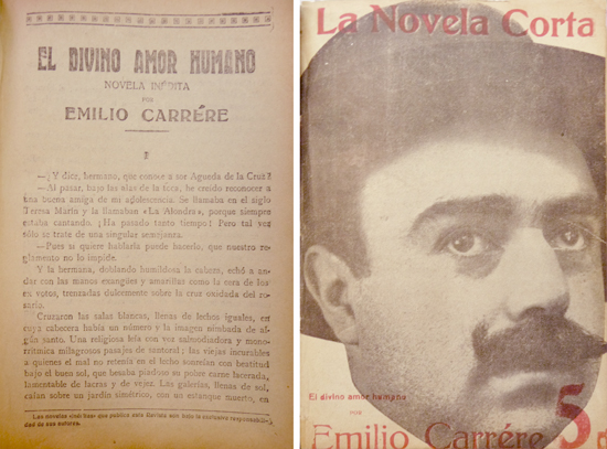 El divino amor humano. Novela.