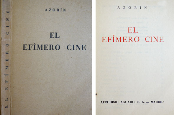 El efímero cine.