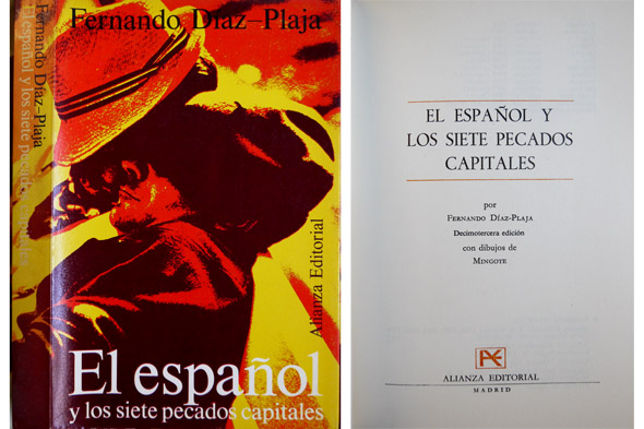 El español y los siete pecados capitales. Dibujos de Mingote.