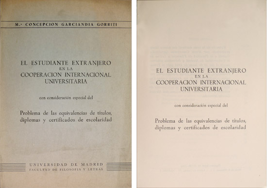 El estudiante en la Cooperación Internacional Universitaria, con consideración especial …