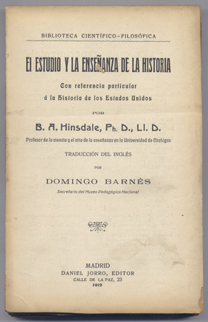 El estudio y la enseñanza de la Historia. Con referencia …