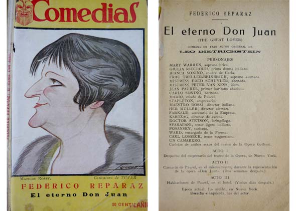 El eterno Don Juan. (The Great Lover) Comedia en tres …