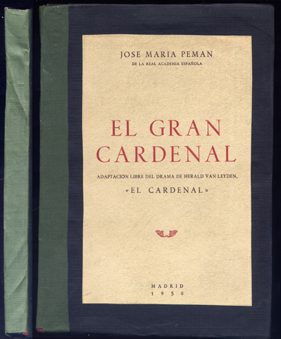 El Gran Cardenal. Adaptación libre del drama de Herald van …