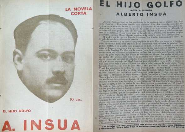 El hijo golfo. Novela.