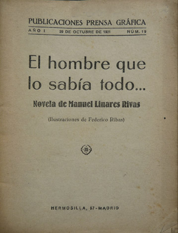 El hombre que lo sabía todo. Novela.