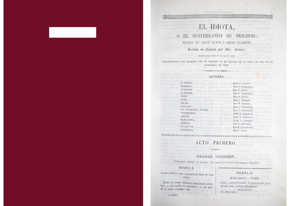 El Idiota o El Subterraneo de Heiberg. Drama en cinco …