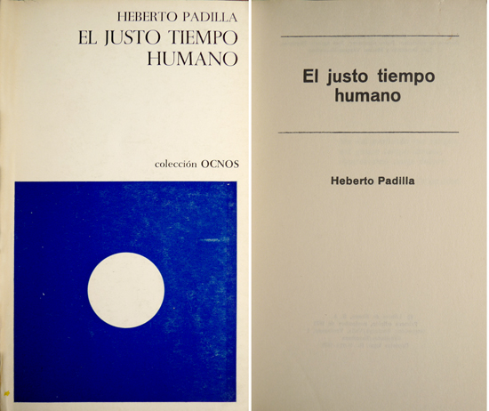 El justo tiempo humano. Poemas.