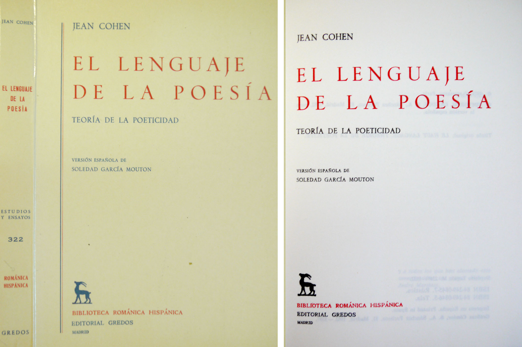 El Lenguage de la Poesia. Teoria de la poeticidad. Versión …