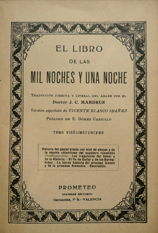 El Libro de las Mil Noches y una Noche. Traducción …