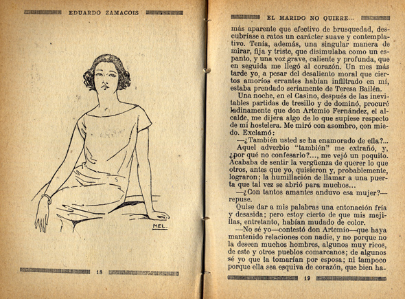 El marido no quiere. Novela.