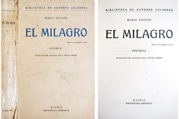 El Milagro. Traducción Cipriano Rivas Cherif.