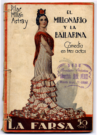 El millonario y la bailarina. Comedia en tres actos.