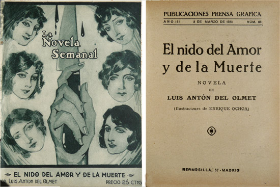 El nido del amor y de la muerte. Novela.